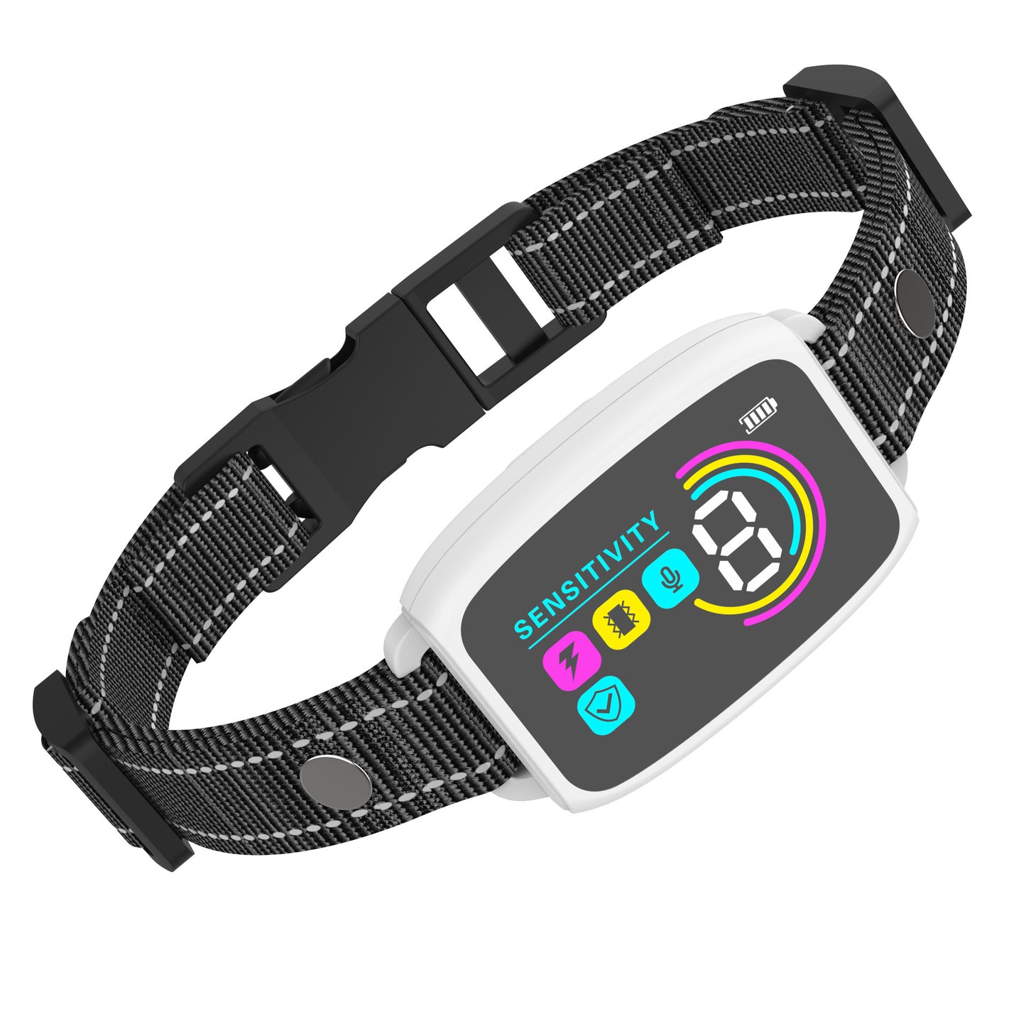 Collier Anti-Aboiement Intelligent Automatique pour Chien – Rechargeable, avec Affichage Numérique HD, Étanche IP67
