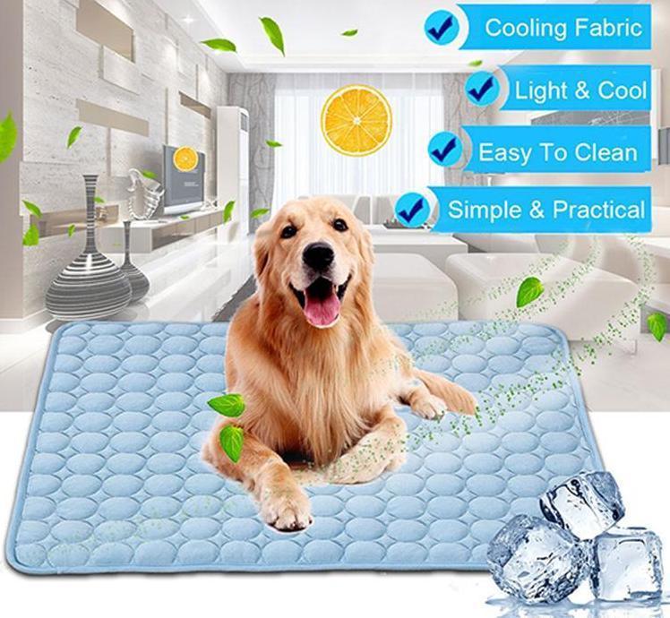 Tapis Rafraîchissant pour Chien – En Soie Glacée, Respirant & Sans Eau