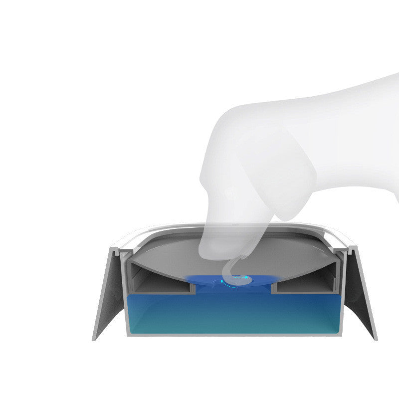 Bol d’eau Flottant 1,5L pour Chien et Chat – Anti-débordement, Distributeur d’eau Lent, Fontaine pour Animaux