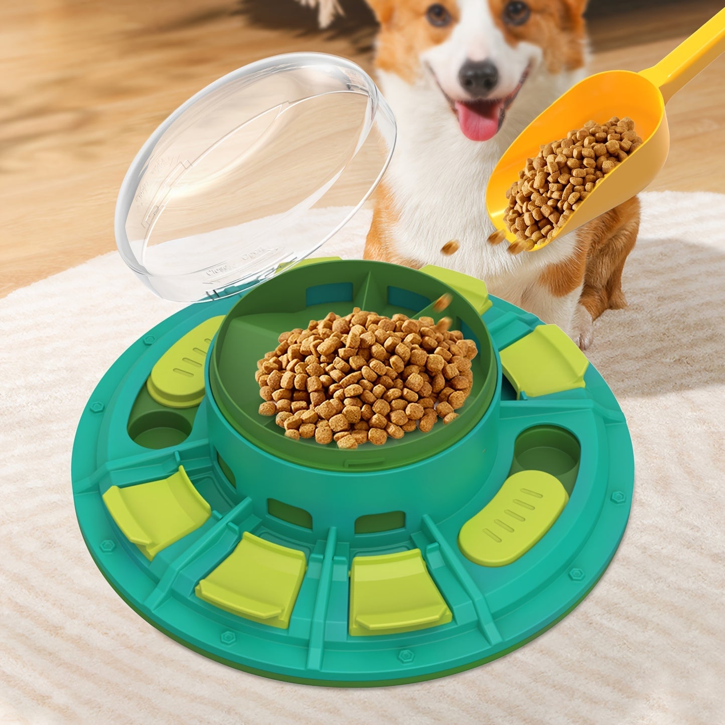 Jouet Puzzle Interactif pour Chien – Stimulation Intellectuelle & Gamelle Anti-Glouton