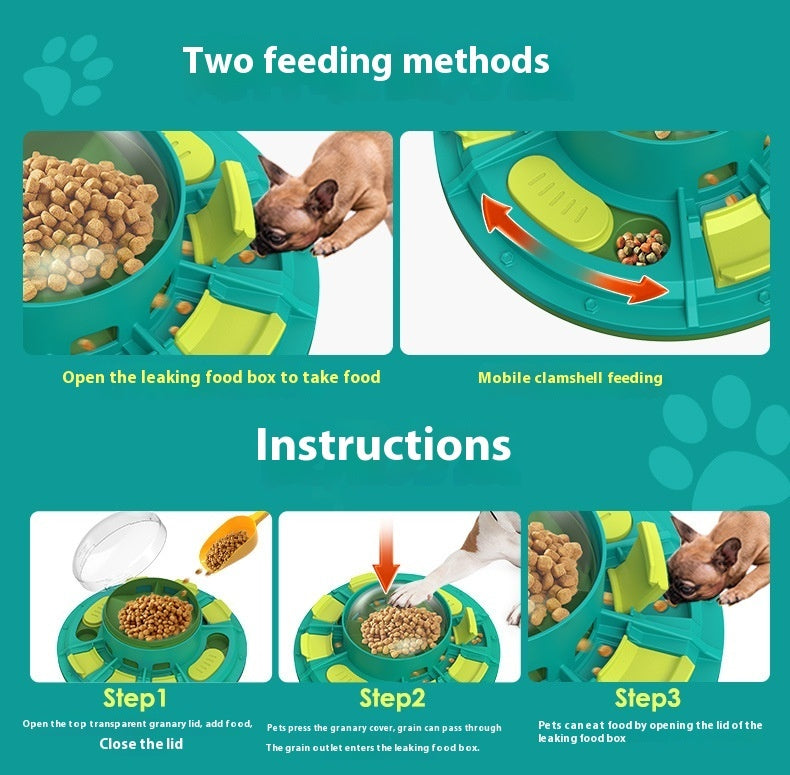 Jouet Puzzle Interactif pour Chien – Stimulation Intellectuelle & Gamelle Anti-Glouton