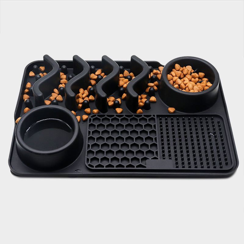 Tapis de Léchage en Silicone Multifonction pour Chiens