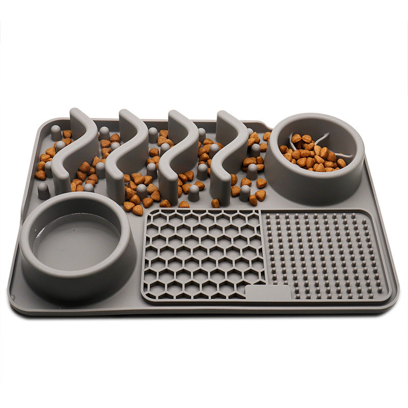Tapis de Léchage en Silicone Multifonction pour Chiens