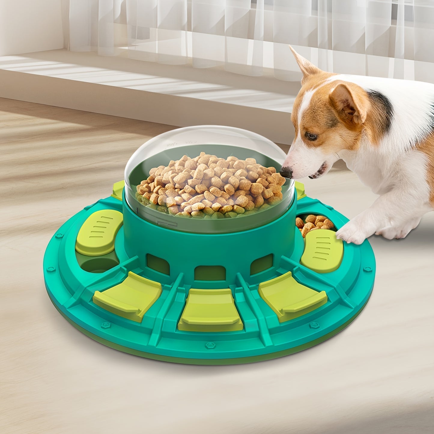 Jouet Puzzle Interactif pour Chien – Stimulation Intellectuelle & Gamelle Anti-Glouton