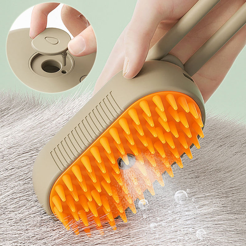 Brosse Électrique 3-en-1 à Vapeur pour Chiens & Chats