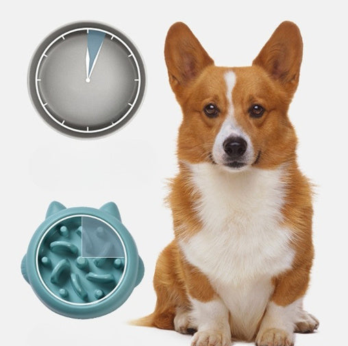 Gamelle Anti-Glouton pour Chiens – Forme Ludique et Matériau Sûr