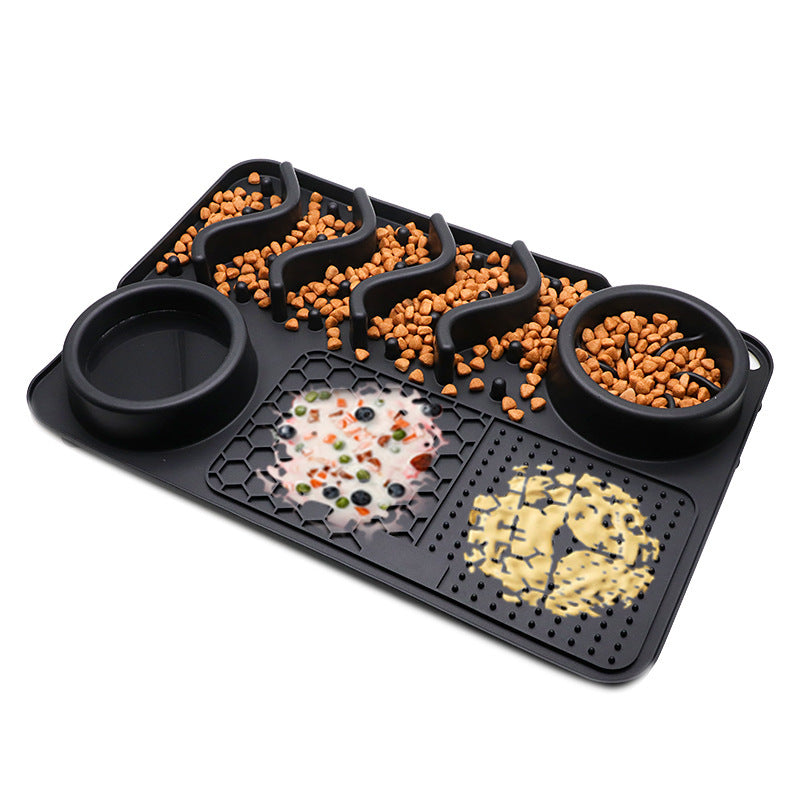 Tapis de Léchage en Silicone Multifonction pour Chiens