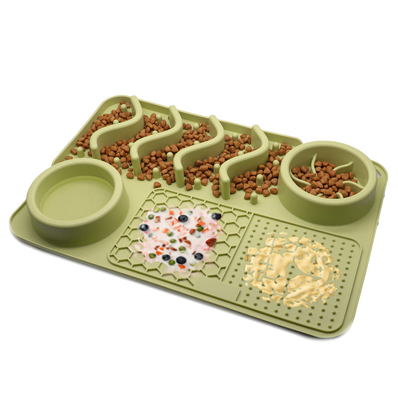 Tapis de Léchage en Silicone Multifonction pour Chiens