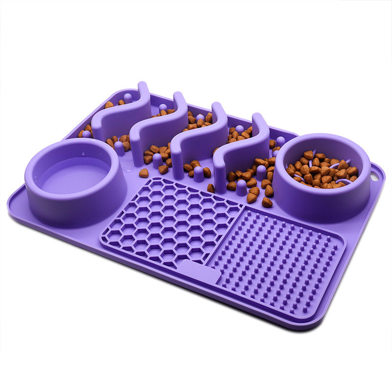 Tapis de Léchage en Silicone Multifonction pour Chiens