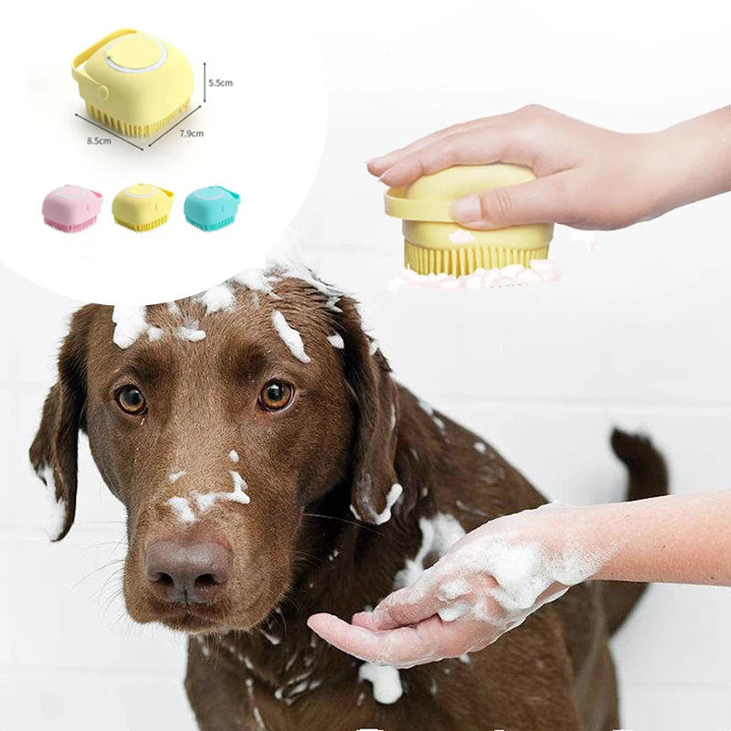 Brosse de Bain et de Massage en Silicone pour Animaux
