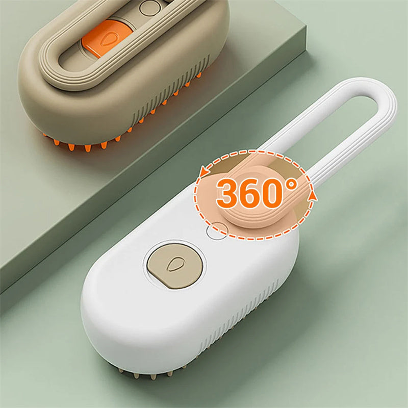 Brosse Électrique 3-en-1 à Vapeur pour Chiens & Chats