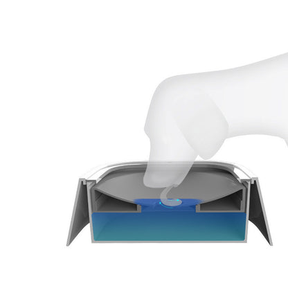 Bol d’eau Flottant 1,5L pour Chien et Chat – Anti-débordement, Distributeur d’eau Lent, Fontaine pour Animaux