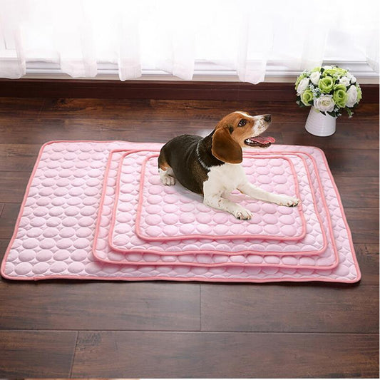 Tapis Rafraîchissant pour Chien – En Soie Glacée, Respirant & Sans Eau