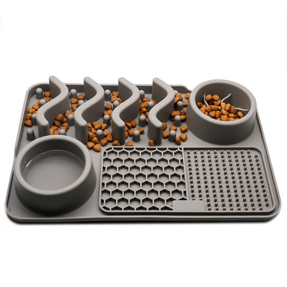 Tapis de Léchage en Silicone Multifonction pour Chiens