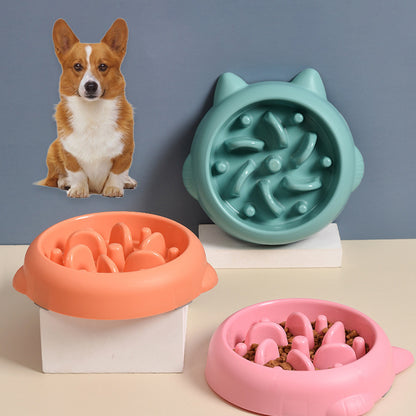 Gamelle Anti-Glouton pour Chiens – Forme Ludique et Matériau Sûr