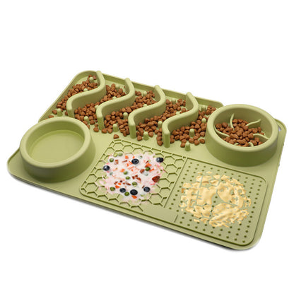 Tapis de Léchage en Silicone Multifonction pour Chiens